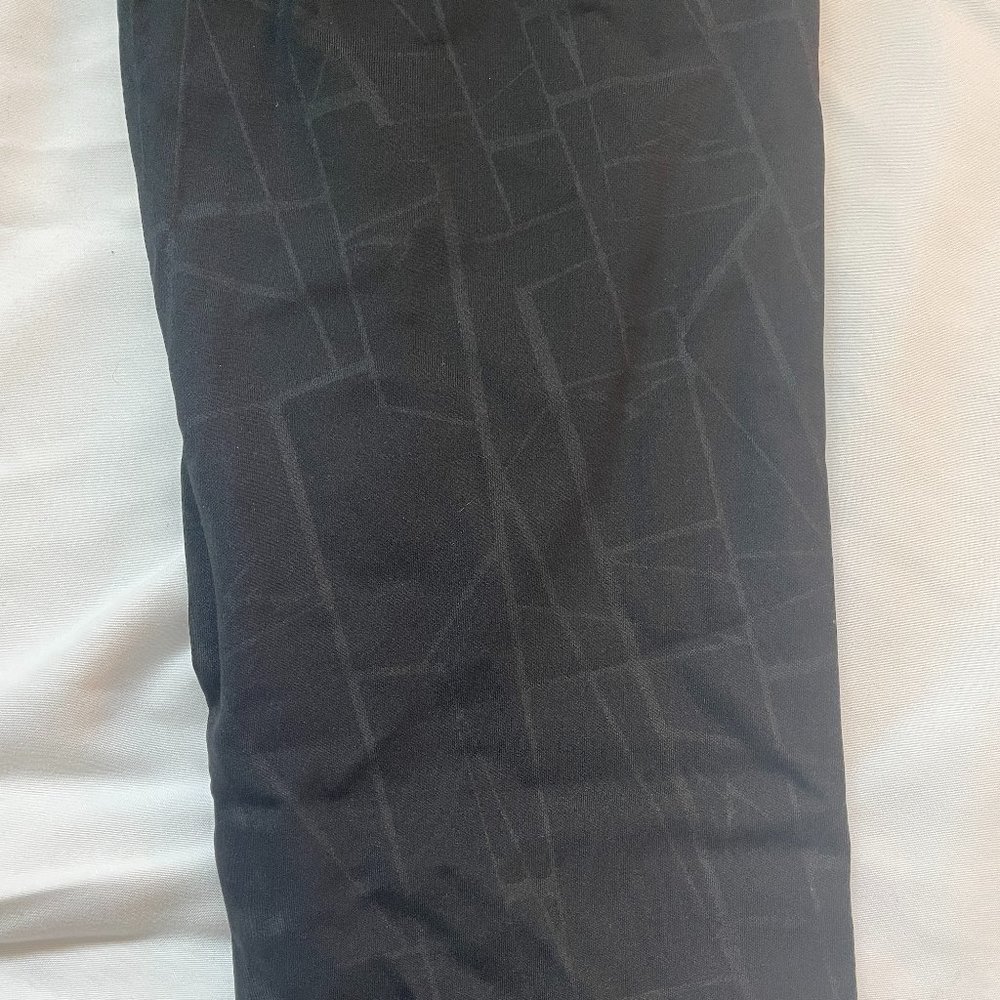 black with silver lines